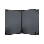 Thumbnail image #2 for Risch Tamarac TAM-4V 8.5X11 Padded Faux-Leather 4-View Booklet Menu Cover, 8-1/2" x 11" Case of 25