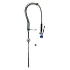 Thumbnail image #1 for Fisher 75596 Pre-Rinse Faucet Unit, Spring Style, 16-inch Riser, 36-inch Hose, 0.65 GPM Spray Valve, Stainless Steel