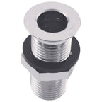 Thumbnail image #1 for AllPoints Foodservice Parts & Supplies 111306 Heavy Cast Sink Drain Assembly, 1/2" NPS, 1-1/8" Flange, 2"L, Nickel-Plated Brass