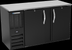 Thumbnail image #2 for Beverage-Air BBN58HC-F-B 58-Inch Two-Section Food-Rated Shallow-Depth Back Bar Refrigerator with Solid Doors