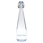 Thumbnail image #1 for Vivreau Advanced Water Systems BOT-CUS-ST-750 Glass Water Serving Bottle, 750 mL, Swing Top Case of 20