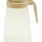 Thumbnail image #1 for TableCraft Products PP10A 10 oz Syrup Dispenser with Transparent Polypropylene Jar and Almond ABS Plastic Top Case of 12