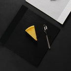 Thumbnail image #1 for Kadra Kitchenware Vikko Thunder VT-5038 Square China Plate, 11.25", Lifted Edge, Black Matte Case of 12