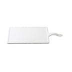 Thumbnail image #1 for TableCraft Products Frostone 11497 White Melamine Rectangular Serving Paddle, 13 x 8-3/4 in Platter with 4-3/4 in Handle Case of 5