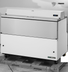 Thumbnail image #4 for True Dual-Sided Mobile Milk Cooler Cart, 16-Crate Capacity, Forced-Air, White Exterior/Stainless Steel Interior