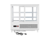 Thumbnail image #6 for KoolMore 26.8-Inch Wide Countertop Full-Service Refrigerated Display Case with Curved Front Glass, 3.6 Cu. Ft., White