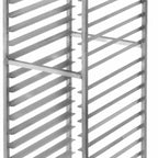 Thumbnail image #4 for Channel Manufacturing 401AC 20-Pan Aluminum Front-Load Bun Pan Rack, 3-Inch Centers, 5-Inch Casters