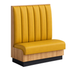 Thumbnail image #1 for ATSMFG ATS AT&S-AS-KR48-6CH GR5/COM Single Restaurant Booth, 48"L x 48"H, 6-Channel Back, Upholstered