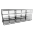 Thumbnail image #1 for RPI Industries Vienna VIDD5-27-R-SQ Dry Countertop Pastry Display Case, 69-7/8" W, Full Service, 2 Adjustable Shelves, Stainless Steel