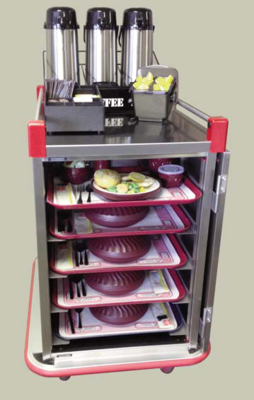Product image #4 for Performance Series Stainless Steel Single-Door Patient Tray Cart, 10-Tray Capacity