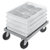 Thumbnail image #5 for Channel Manufacturing PBD Aluminum Bun Pan / Dough Box Dolly with 5-Inch Swivel Plate Casters