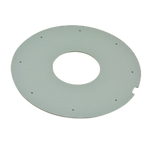 Thumbnail image #1 for AllPoints Foodservice Parts & Supplies 1041149 Beverage Dispenser Baffle, Small Silicone, Gray, 6-3/4" OD, 2-7/16" ID, 1 Notch