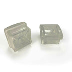 Thumbnail image #1 for JustChair Manufacturing GLIDE-METAL-CLR Nylon Chair Glides for Metal Chairs, Clear, Set of 4