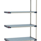 Thumbnail image #1 for Metro MetroMax 4 M4-1860G-74-A4 All-Polymer Add-On Shelving Unit, 4-Tier, 18"D x 60"W x 74"H