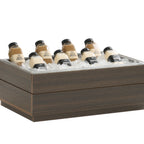 Thumbnail image #1 for Cal-Mil Vista 28602-12-140 Ice Housing, 21.5 x 12.5 x 8.75"H, HDPE, Mocha