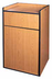 Thumbnail image #2 for Winco WR-35 Natural Wood Tray-Top Waste Receptacle for 35-Gallon Trash Can