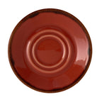 Thumbnail image #1 for Tableware Solutions USA Autumn by Continental 51RUS010-191 Round China Saucer, 6.5-inch, Double-Well, Melon Case of 24