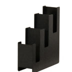 Thumbnail image #2 for Cal-Mil Classic 23187-13 3-Tier Rectangular Cup and Lid Holder, Black Plastic, 5"W x 13"D x 15"H
