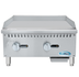 Thumbnail image #5 for Koolmore 24-Inch Countertop Natural Gas Commercial Griddle, 2-Burner, 60,000 BTU, Stainless Steel
