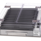 Thumbnail image #1 for Gold Medal Products 8169 Clear Polycarbonate Sneeze Guard with Swing-Out Doors and Stainless Steel Hinges