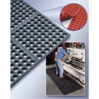 Thumbnail image #1 for Cactus Mat Vip 2523-C35 Connecting Rubber Mat System, 3' x 5', 1/2" Thick, Black, Anti-Fatigue and Anti-Slip