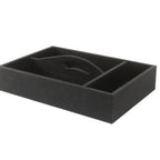 Thumbnail image #1 for Mikasa Hospitality (Lifetime Brands, Inc.) Select Concept BQ100B .) 3-Section Cutlery Tray, Oak and Black, 9.44"W x 13.77"D x 2.75"H Case of 3