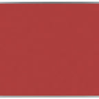 Thumbnail image #1 for AARCO Products DW3648210 Cork Bulletin Board, Wall-Mounted, 48"W x 36"H, Aluminum Frame, Red Salsa