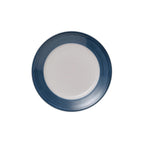 Thumbnail image #1 for Libbey Porcelana Blue 113268 Round Porcelain Plate, 6-1/4" Diameter x 1" High, Blue Banded
