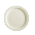 Thumbnail image #1 for CAC China Nrc NRC-9 Ceramic Round Plate, 9-3/4 in, Narrow Rim, American White Case of 2 Dozen