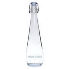 Thumbnail image #1 for Vivreau Advanced Water Systems BOT-CUS-SP-750 Glass Sparkling Water Serving Bottle, 750 mL, Swing Top Case of 20