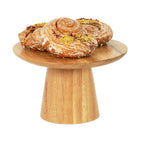 Thumbnail image #2 for Cal-Mil 23151-127-21 Oak Serving Pedestal, 12" Diameter x 7.5"H