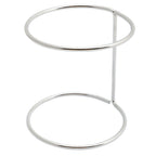 Thumbnail image #1 for Alegacy Foodservice Products PDR10 Round Aluminum Waffle Iron Rack, 5-3/4" Diameter x 6"H, Silver Case of 12