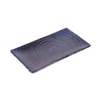 Thumbnail image #1 for G.E.T. Stardust - EGS B395093-SDB Rectangular Blue Melamine Plate, 9-1/4" x 5" x 3/4" Case of 6