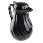Thumbnail image #2 for TableCraft Products Connoisserve 1001401 40 oz Black Polypropylene Coffee Decanter, Thumb Press, Triple-Wall Insulated Case of 12