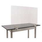 Thumbnail image #1 for Eagle Group BGOC-2448 Clamp-On Single-Sided Sneeze Guard, 48" W x 24" H, 7/32" Plexiglass Panel