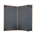 Thumbnail image #2 for Risch Vino VINO-4V 8.5X14 Padded Faux-Cork Menu Cover, 8-1/2 x 14 in, Booklet, 4-View Case of 25