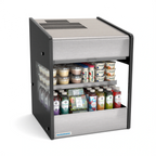 Thumbnail image #1 for Hussmann Evolve FS-OT-1718-24A-SS Compact Countertop Refrigerated Merchandiser, Stainless Steel, Self-Contained, Self-Service