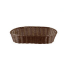Thumbnail image #1 for Concasse MCCETA090403C Brown Woven Oval Fast Food Basket, 9"W x 4-1/2"D x 3-1/4"H Case of 72