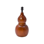 Thumbnail image #1 for Korin Inc NR-517 Gourd-Shaped Wooden Pepper Dispenser, 10g, 2-1/4" Diameter x 4"H, Hyotan Shichimi