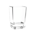 Thumbnail image #1 for Thunder Group PLTHSG125SC 2.5 oz Square Shot Glass, Heavy Base, Clear Polycarbonate Case of 144
