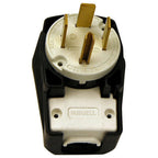 Thumbnail image #1 for AllPoints Foodservice Parts & Supplies 2531442 4-Prong NEMA 14-60P Angle Plug, 250V 60A, Straight Blade, 4-Way Mounting