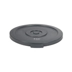 Thumbnail image #1 for CAC China TCNC-20LD 20 Gallon Gray Plastic Flat Trash Can Lid Case of 10