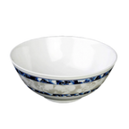 Thumbnail image #1 for Thunder Group Dragon 5208DL Blue Melamine Rice Bowl, 56 oz, 8" Round Case of 6 Dozen