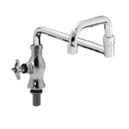 Thumbnail image #1 for Component Hardware Encore KL33-9020-SE2 Deck-Mount Faucet, Single 3/4" NPS, 20" Double-Jointed Stainless Swing Spout, Compression Valves