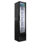 Thumbnail image #1 for Imbera USA (AeriTek) VRS11 BW SLIM 1-Section Glass Door Merchandiser, Black, Hinged Door, Bottom-Mounted Refrigeration