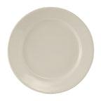 Thumbnail image #1 for Tuxton China Reno TRE-009 Ceramic Round Plate, 9-5/8" Diameter, Wide Rim, Rolled Edge Case of 2 Dozen