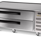 Thumbnail image #1 for Traulsen CLES-48HT-BN Refrigerated Equipment Stand, 48"W, 2 Drawers, Stainless Steel, Self-Contained Refrigeration