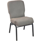 Thumbnail image #1 for Flash Furniture PCRCB-122 Stackable Upholstered Chair, 20 in W, Molded Foam Seat, Steel Frame, Tan Speckle