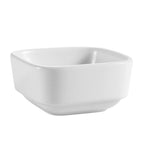 Thumbnail image #1 for CAC China Sushia SHA-Q3 Square Porcelain Bowl, 4-1/2 oz, 3-1/2" Case of 4 Dozen
