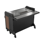 Thumbnail image #1 for Krowne KR-MCB-B Mobile Collapsible Portable Bar, 52"W, Wood Exterior, Stainless Steel Interior, Insulated Ice Bin